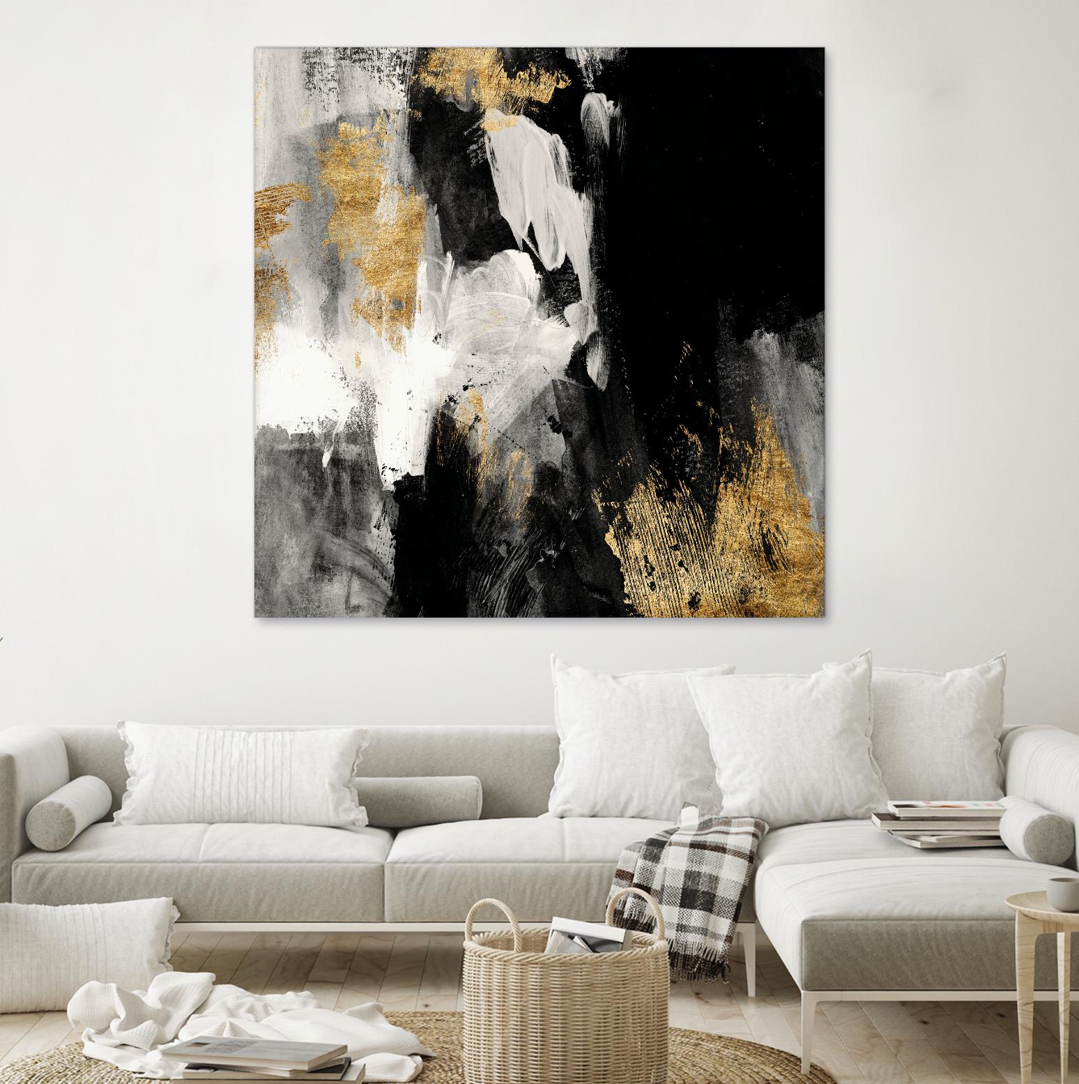 Neutral Gold Collage III by Victoria Borges on GIANT ART - grey  abstract abstract 