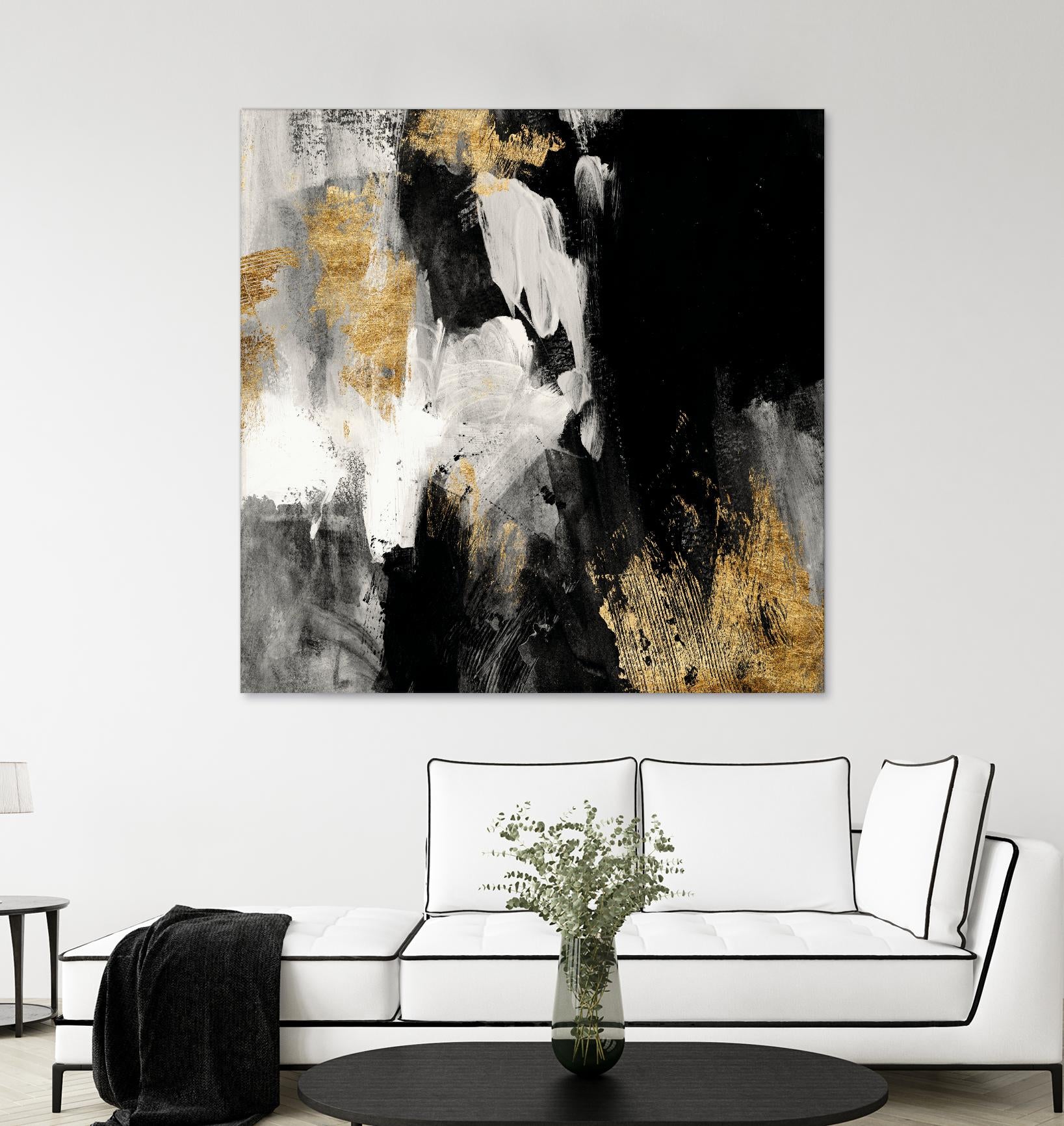 Neutral Gold Collage III by Victoria Borges on GIANT ART - grey  abstract abstract 