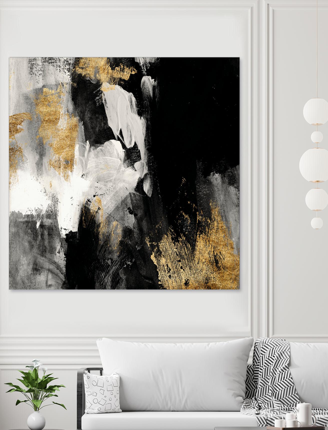 Neutral Gold Collage III by Victoria Borges on GIANT ART - grey  abstract abstract 