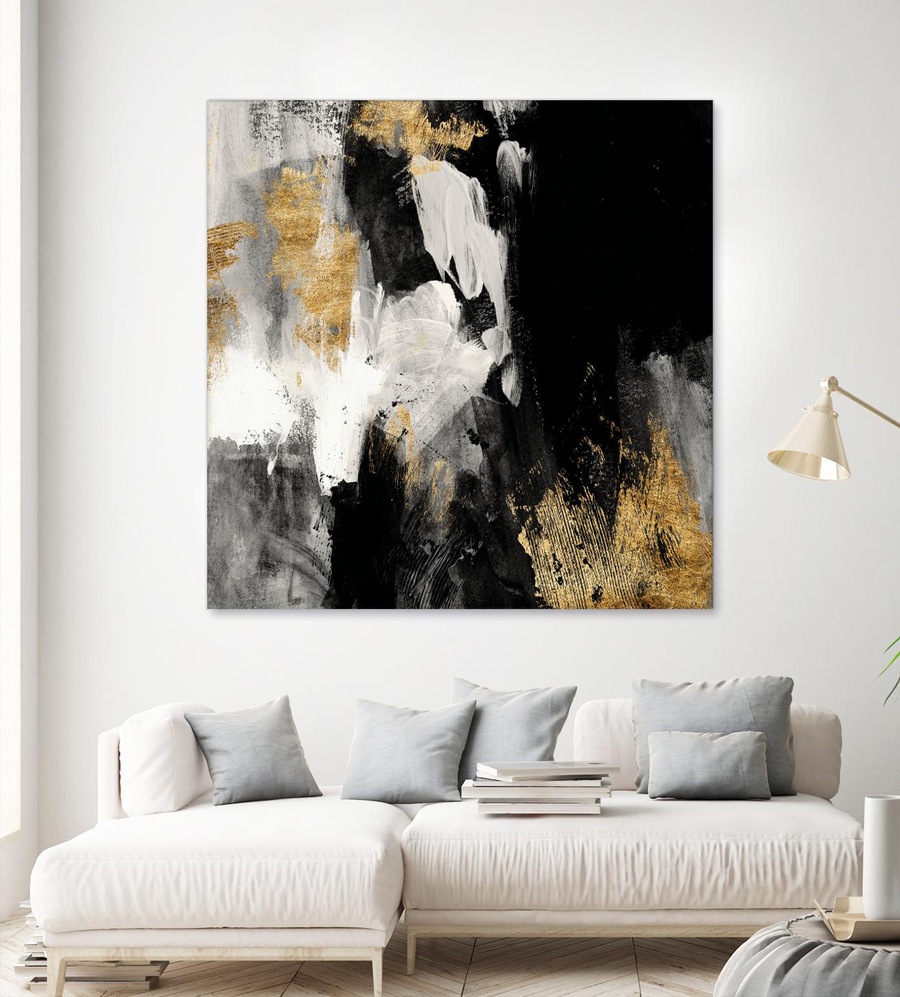 Neutral Gold Collage III by Victoria Borges on GIANT ART - grey  abstract abstract 