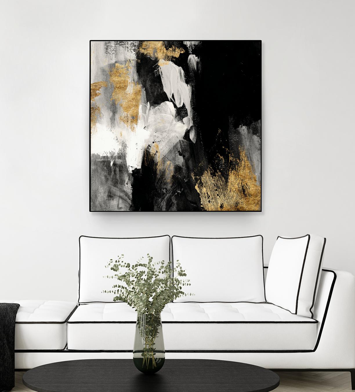 Neutral Gold Collage III by Victoria Borges on GIANT ART - grey  abstract abstract 