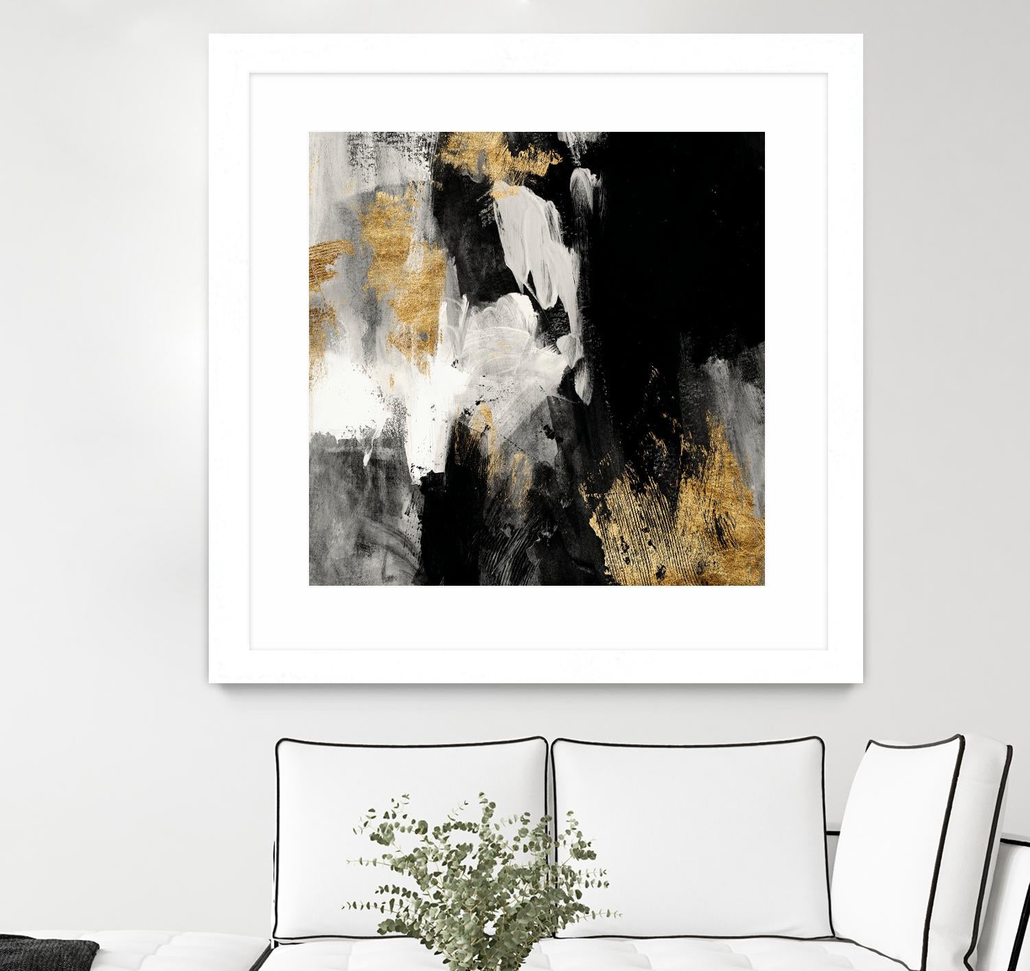 Neutral Gold Collage III by Victoria Borges on GIANT ART - grey  abstract abstract 