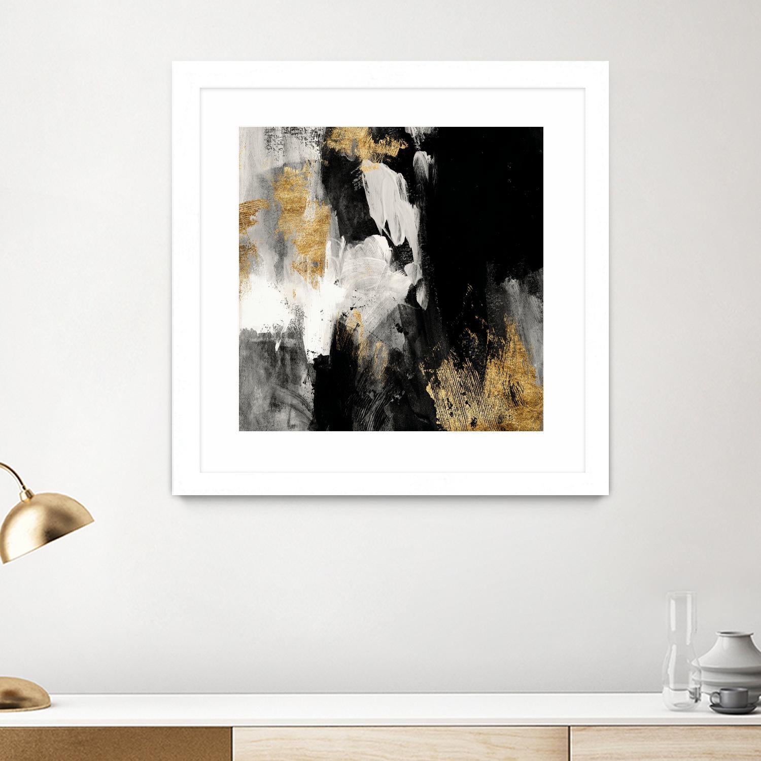 Neutral Gold Collage III by Victoria Borges on GIANT ART - grey  abstract abstract 