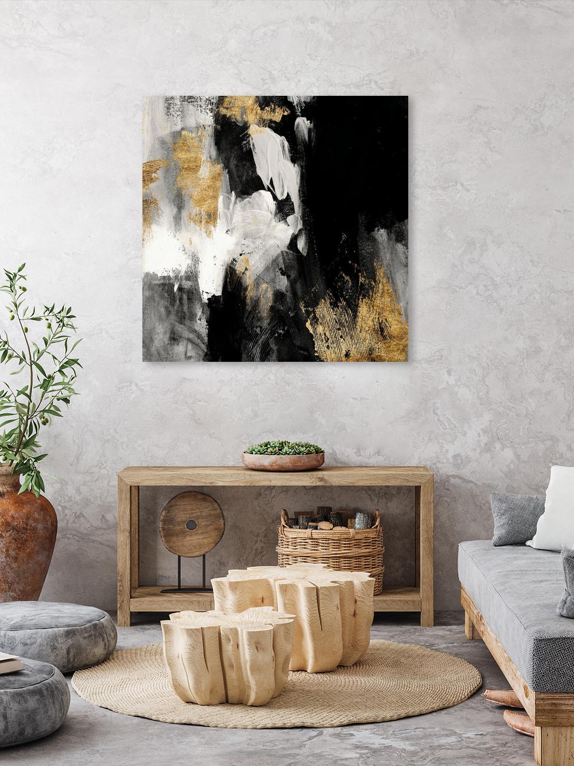 Neutral Gold Collage III by Victoria Borges on GIANT ART - grey  abstract abstract 