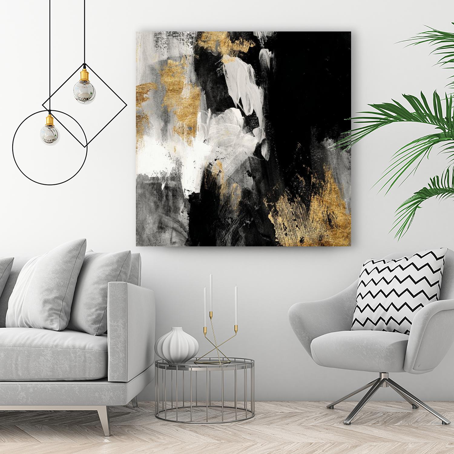 Neutral Gold Collage III by Victoria Borges on GIANT ART - grey  abstract abstract 