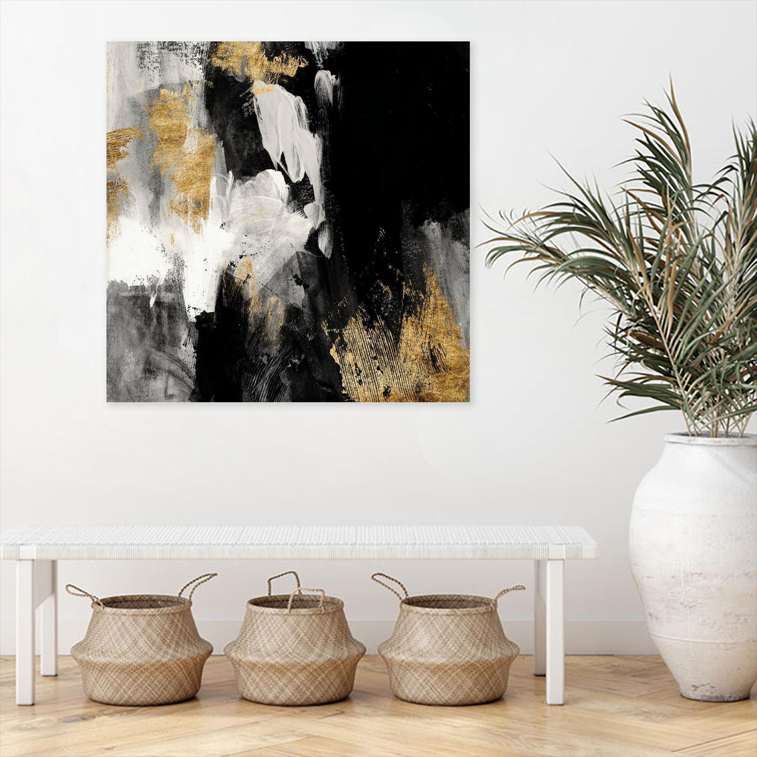 Neutral Gold Collage III by Victoria Borges on GIANT ART - grey  abstract abstract 