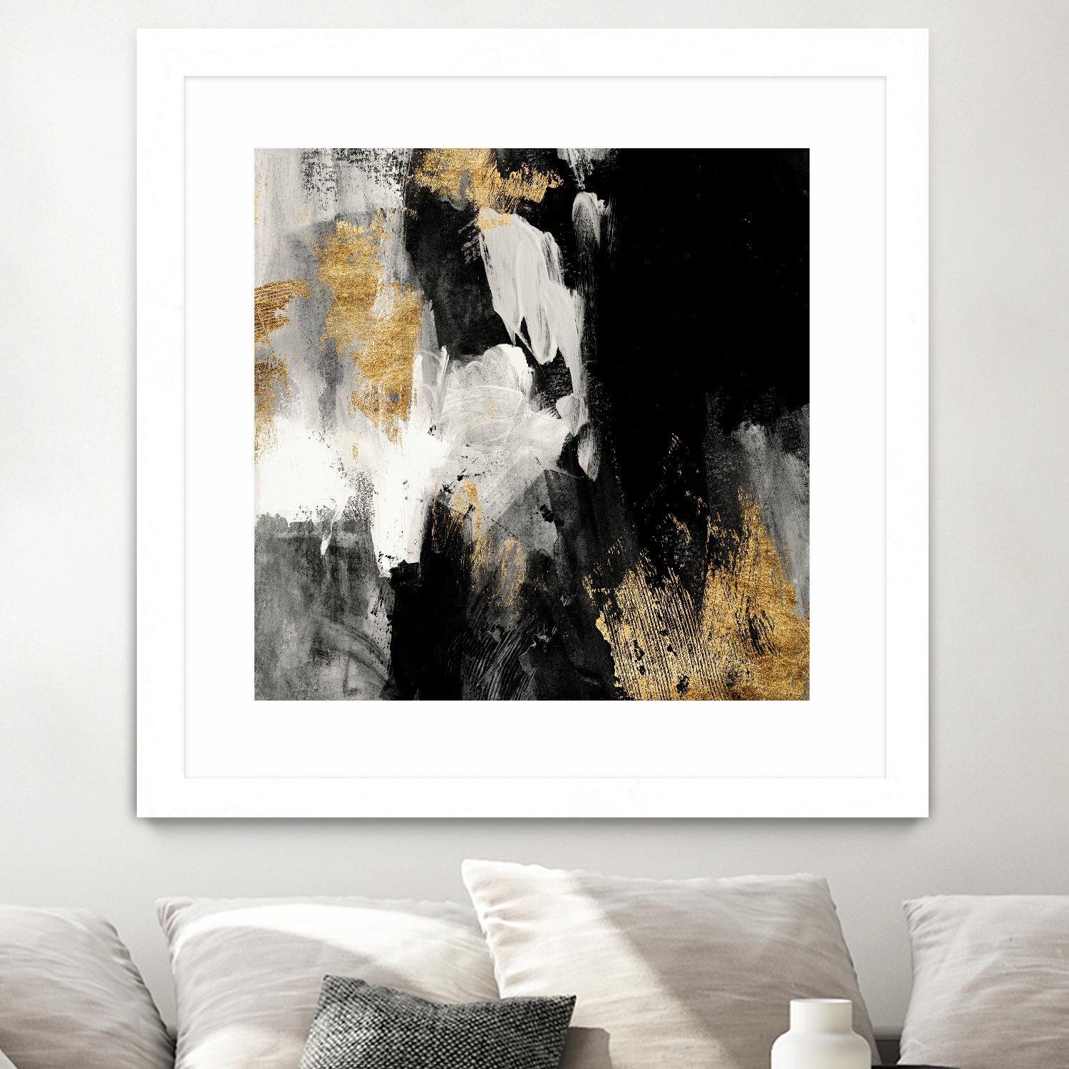 Neutral Gold Collage III by Victoria Borges on GIANT ART - grey  abstract abstract 