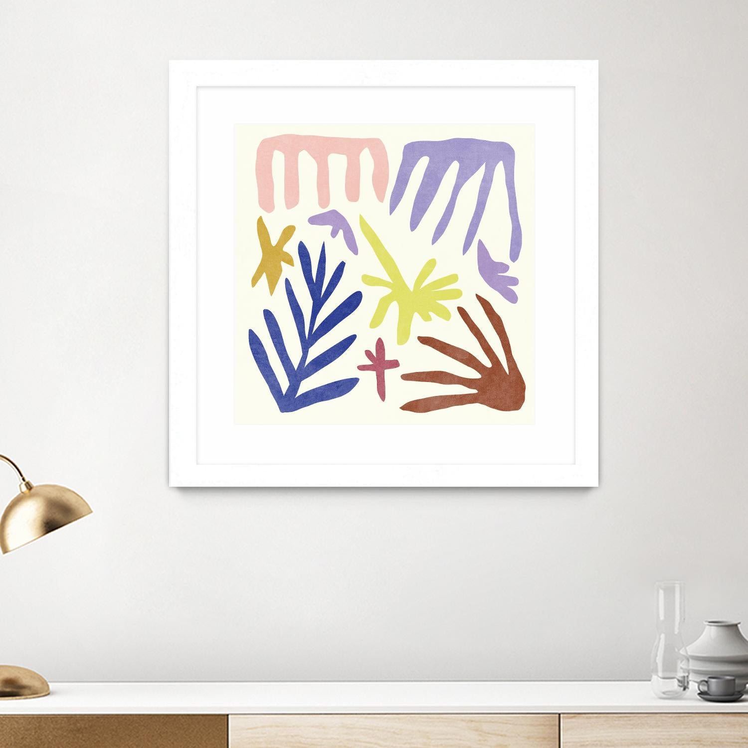 Coral Construction II by Melissa Wang on GIANT ART - pink abstract abstract