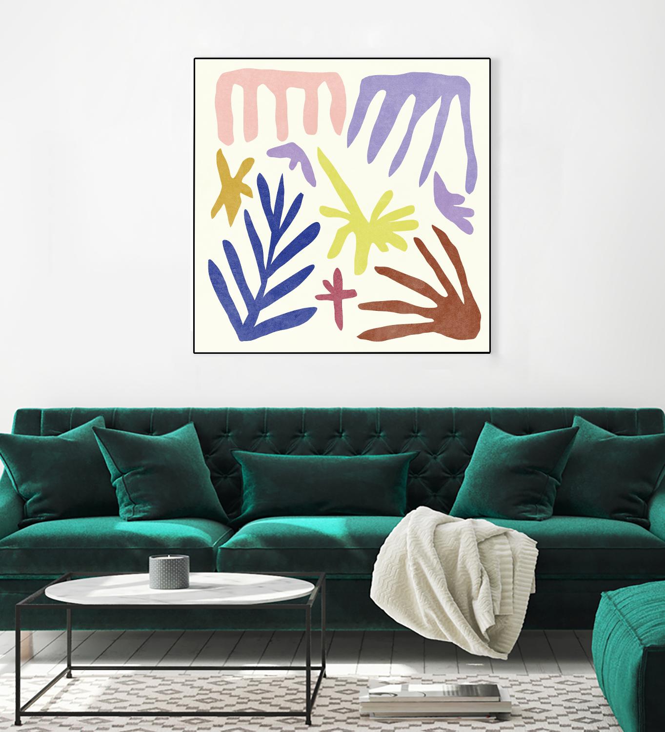 Coral Construction II by Melissa Wang on GIANT ART - pink abstract abstract