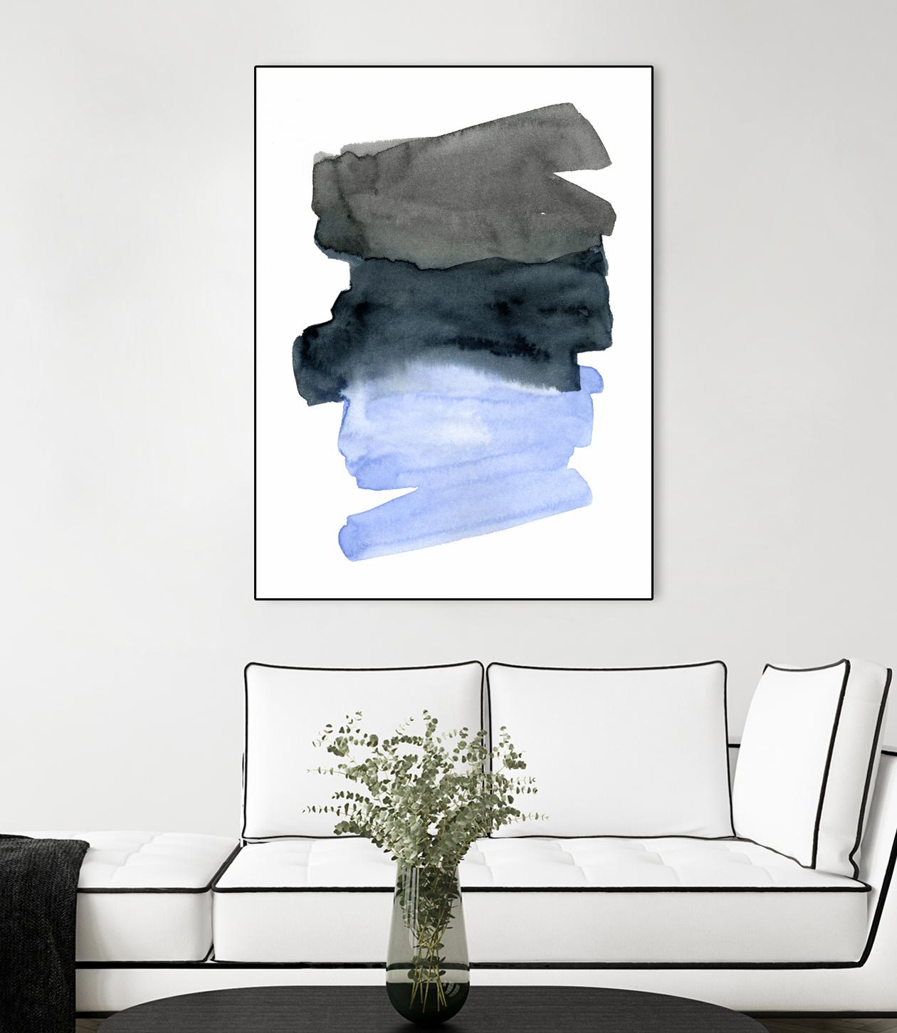 Blue Passages I by Emma Caroline on GIANT ART - blue abstract abstract