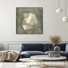 Geomolecule Blueprint I by Jennifer Goldberger on GIANT ART - grey  abstract abstract 