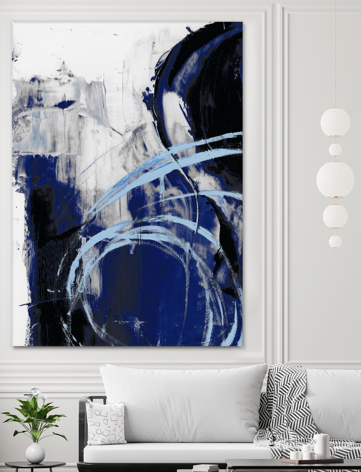 Indigo Interlude I by Ethan Harper on GIANT ART - blue  abstract abstract 