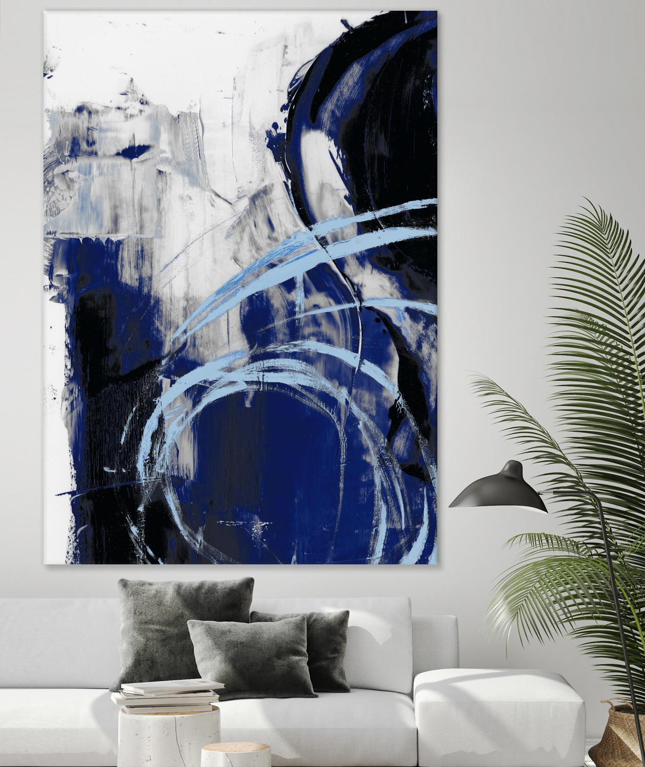 Indigo Interlude I by Ethan Harper on GIANT ART - blue  abstract abstract 