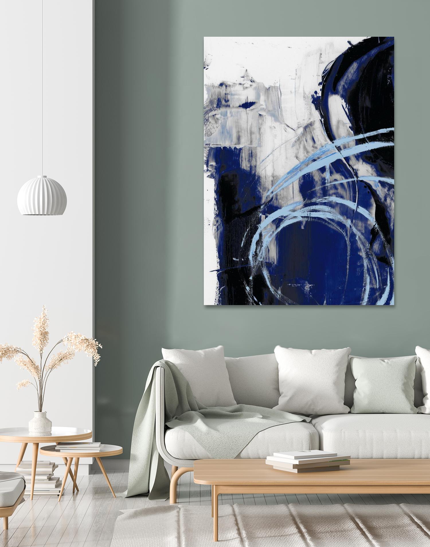 Indigo Interlude I by Ethan Harper on GIANT ART - blue  abstract abstract 