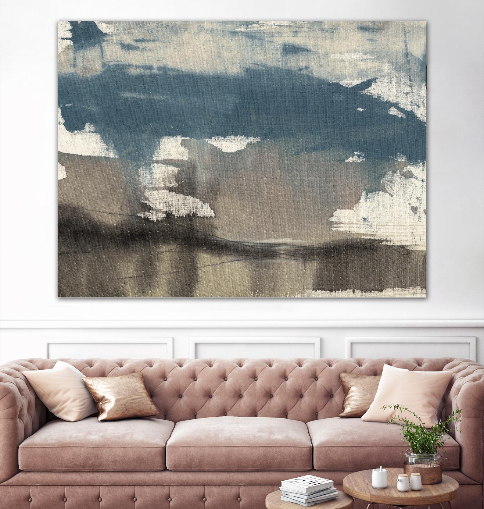 Kinetic Coastline I by Jennifer Goldberger on GIANT ART - blue abstract abstract 