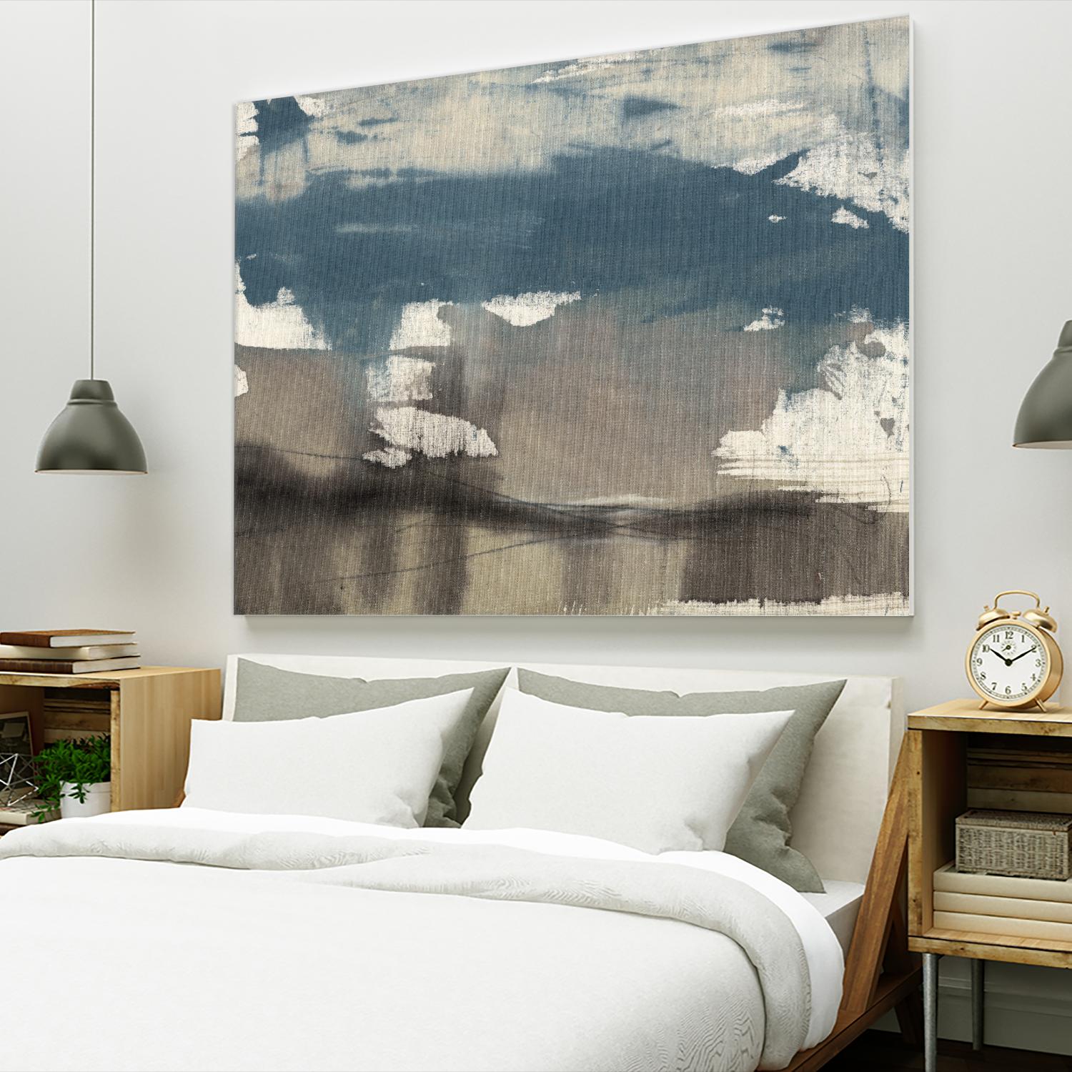 Kinetic Coastline I by Jennifer Goldberger on GIANT ART - blue abstract abstract 
