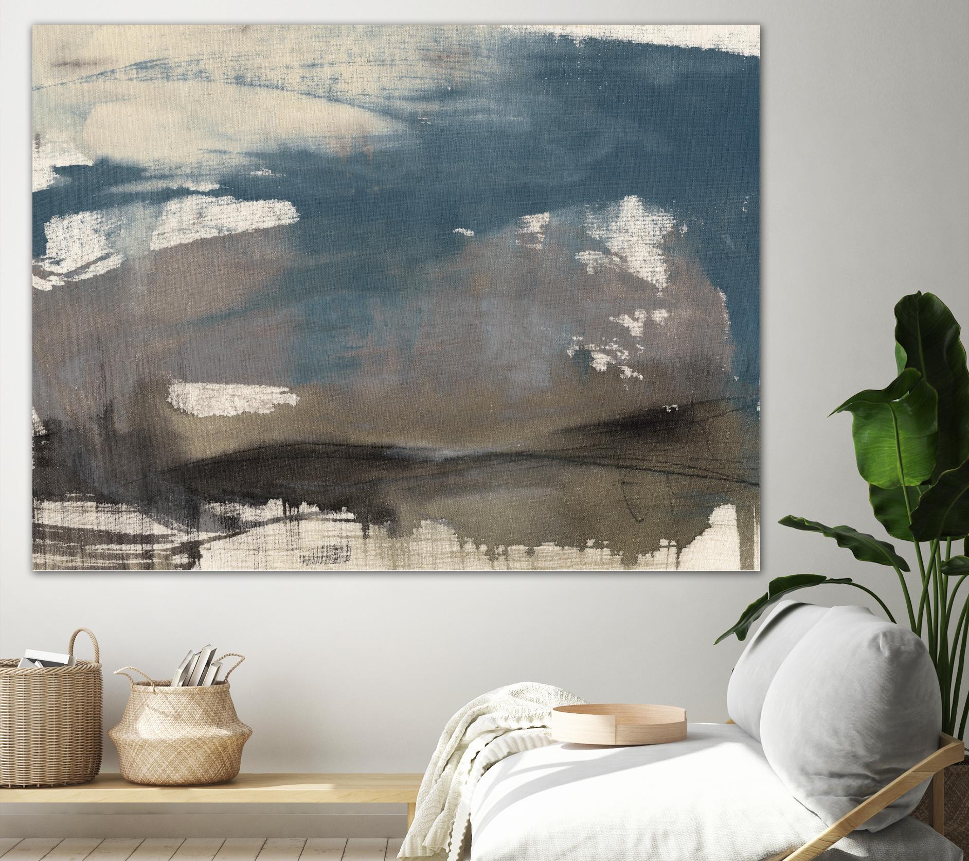 Kinetic Coastline II by Jennifer Goldberger on GIANT ART - beige abstract abstract