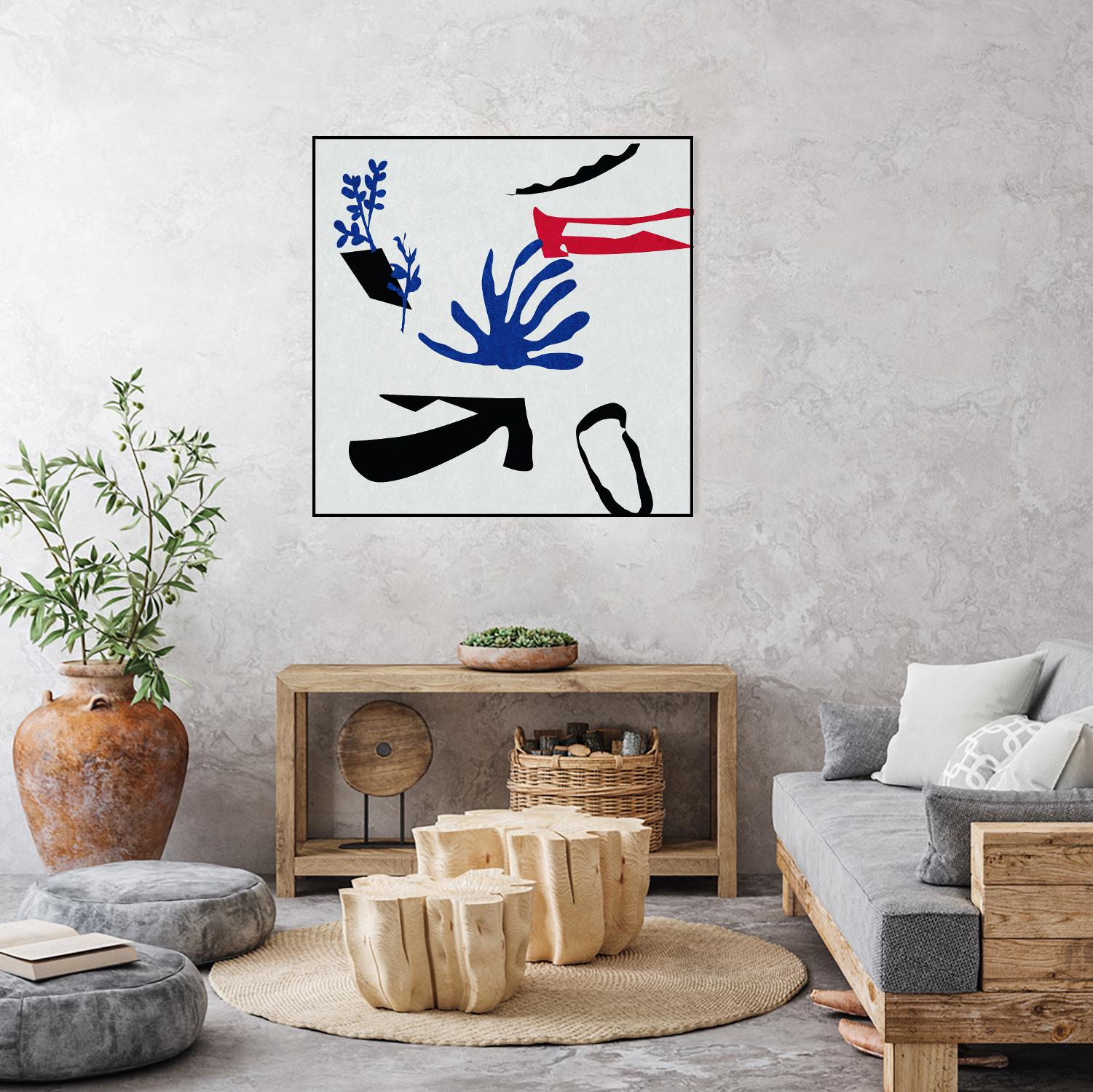 Poker I by Melissa Wang on GIANT ART - red abstract abstract