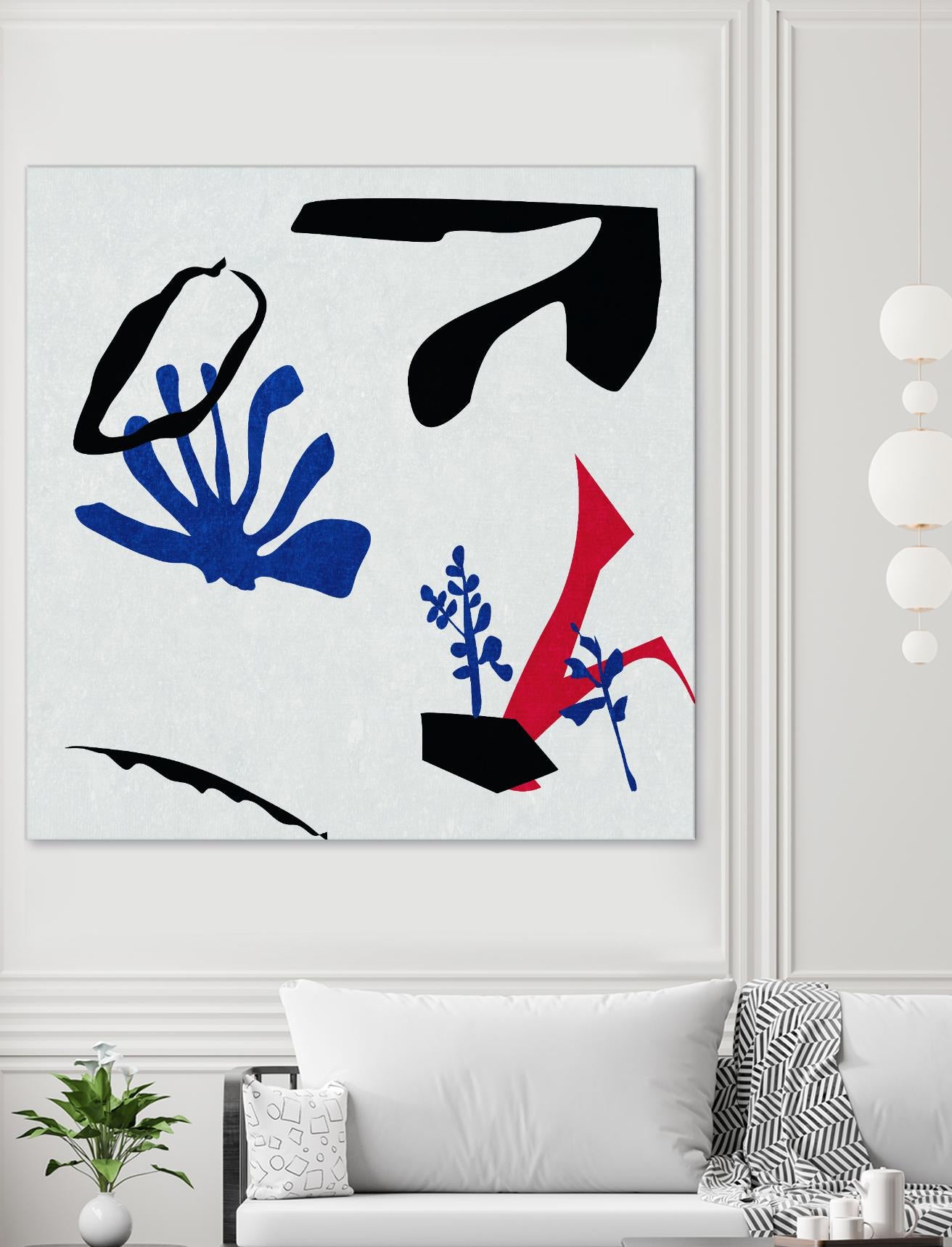 Poker II by Melissa Wang on GIANT ART - red abstract abstract 