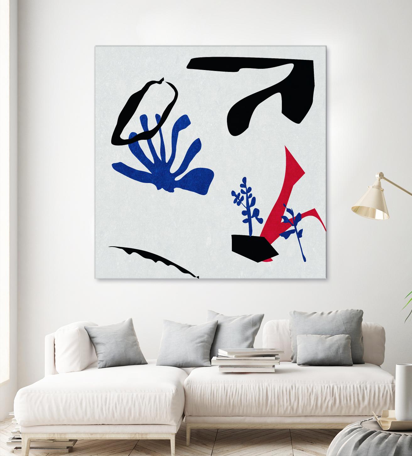 Poker II by Melissa Wang on GIANT ART - red abstract abstract 