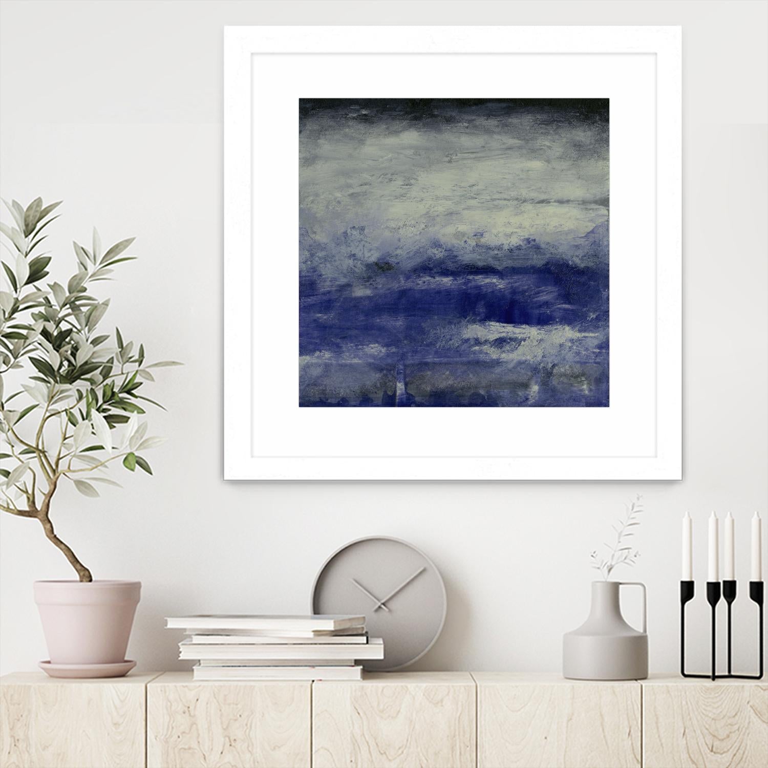 Realm III by Sharon Gordon on GIANT ART - blue abstract abstract