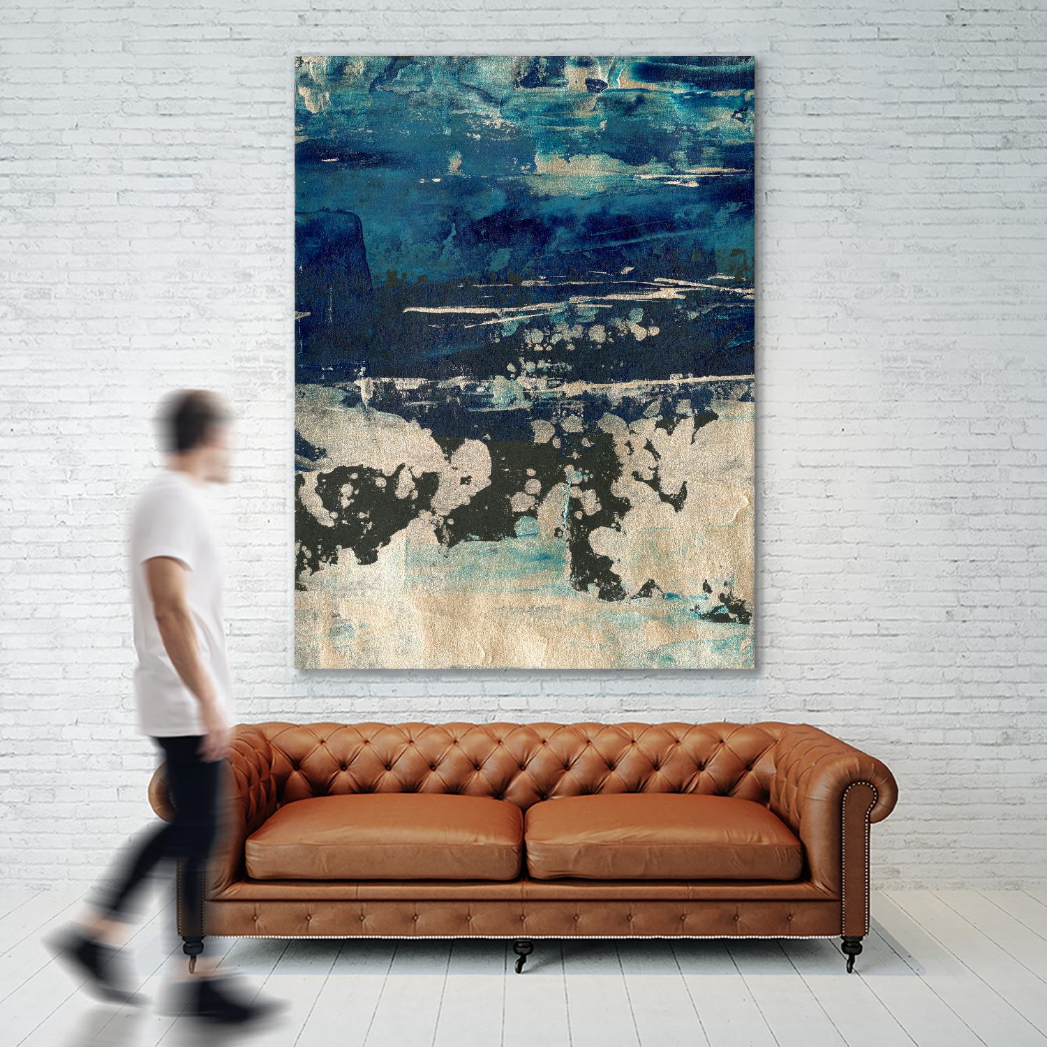 Silver Surf I by Ethan Harper on GIANT ART - gold abstract abstract 