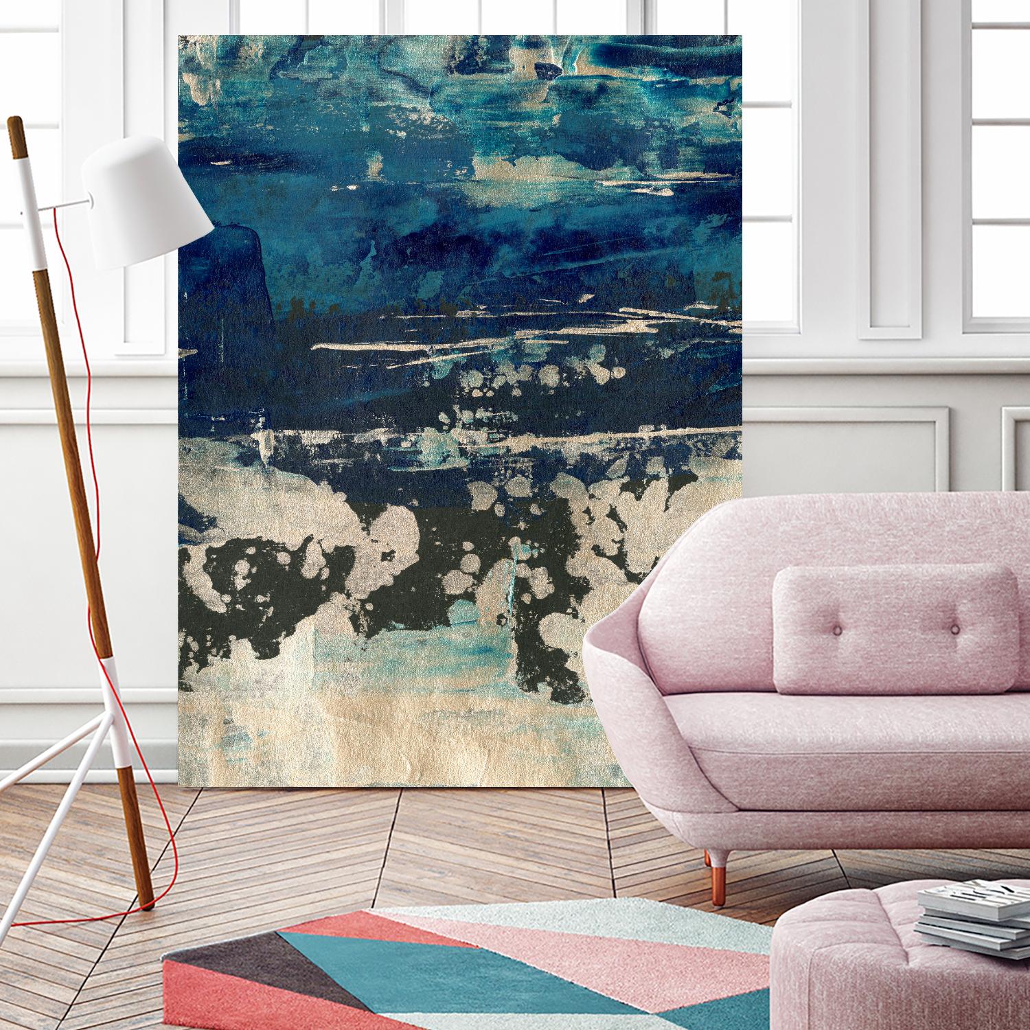 Silver Surf I by Ethan Harper on GIANT ART - gold abstract abstract 