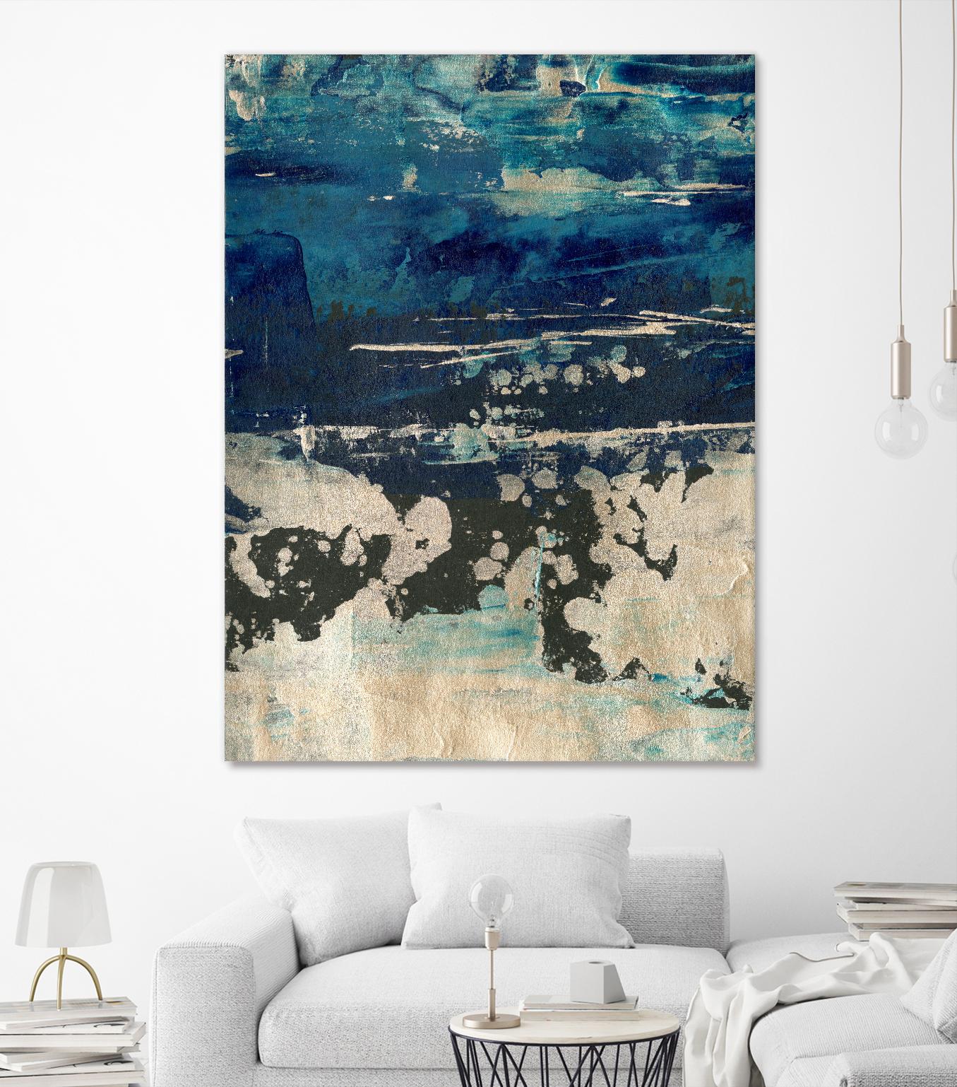 Silver Surf I by Ethan Harper on GIANT ART - gold abstract abstract 