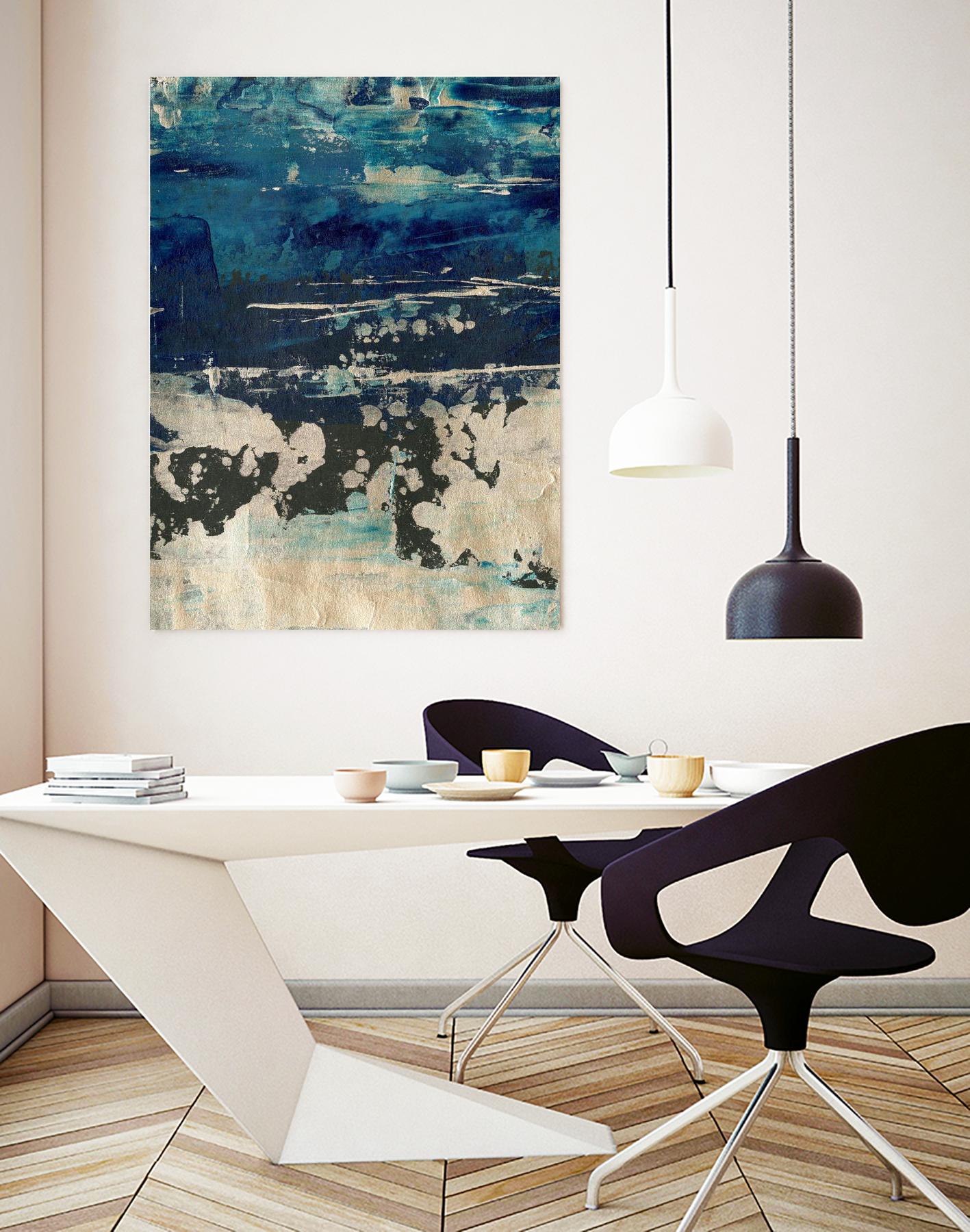 Silver Surf I by Ethan Harper on GIANT ART - gold abstract abstract 