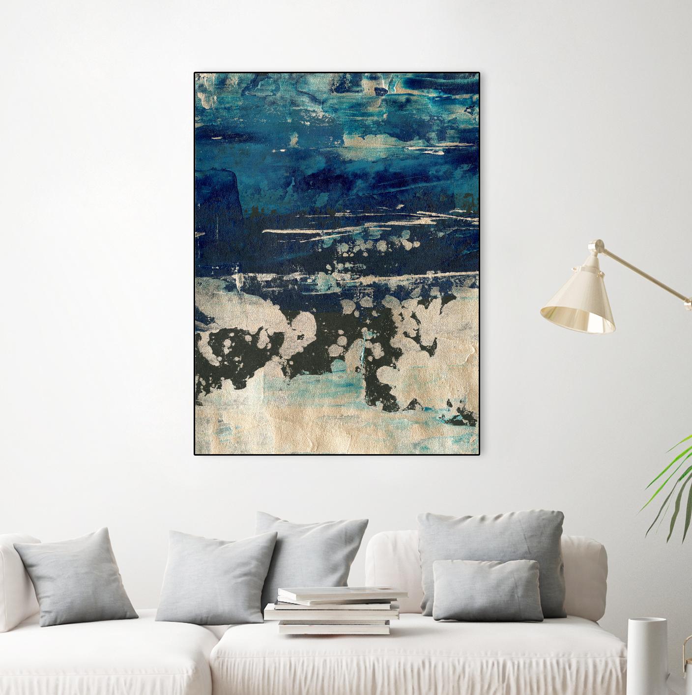 Silver Surf I by Ethan Harper on GIANT ART - gold abstract abstract 