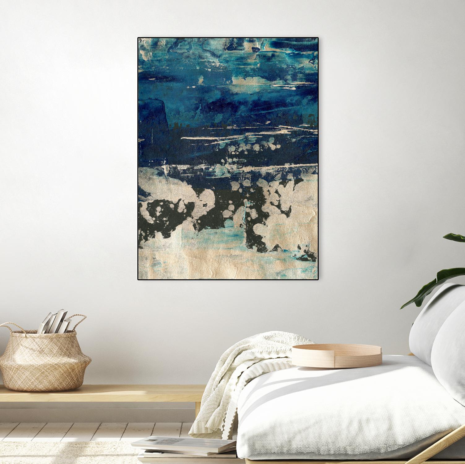 Silver Surf I by Ethan Harper on GIANT ART - gold abstract abstract 