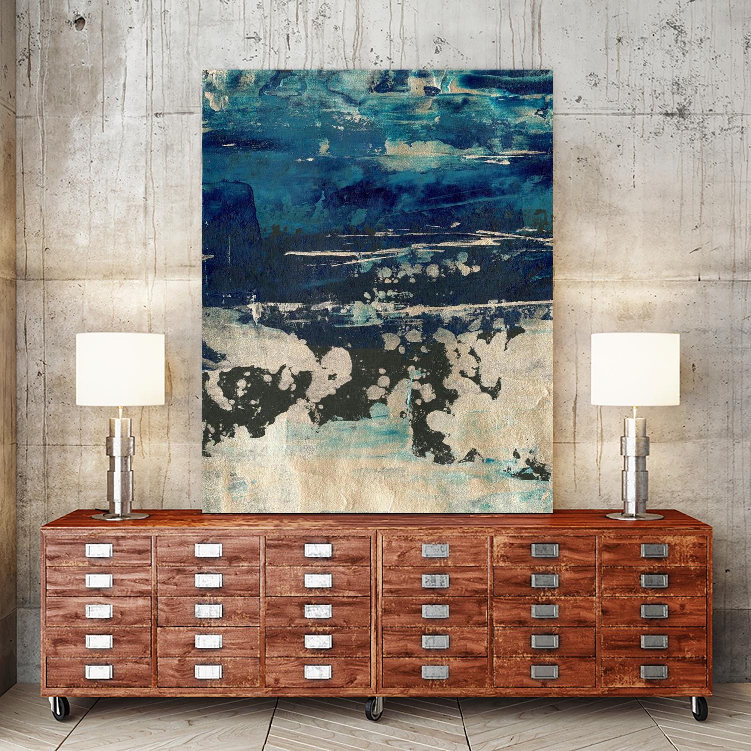 Silver Surf I by Ethan Harper on GIANT ART - gold abstract abstract 