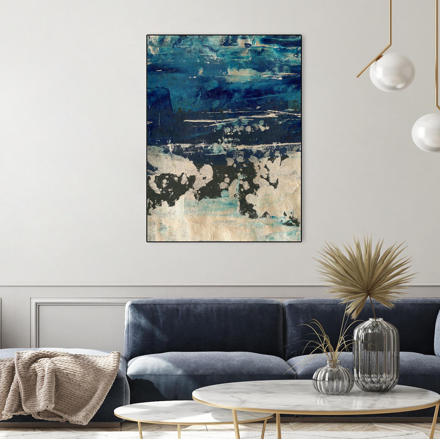 Silver Surf I by Ethan Harper on GIANT ART - gold abstract abstract 