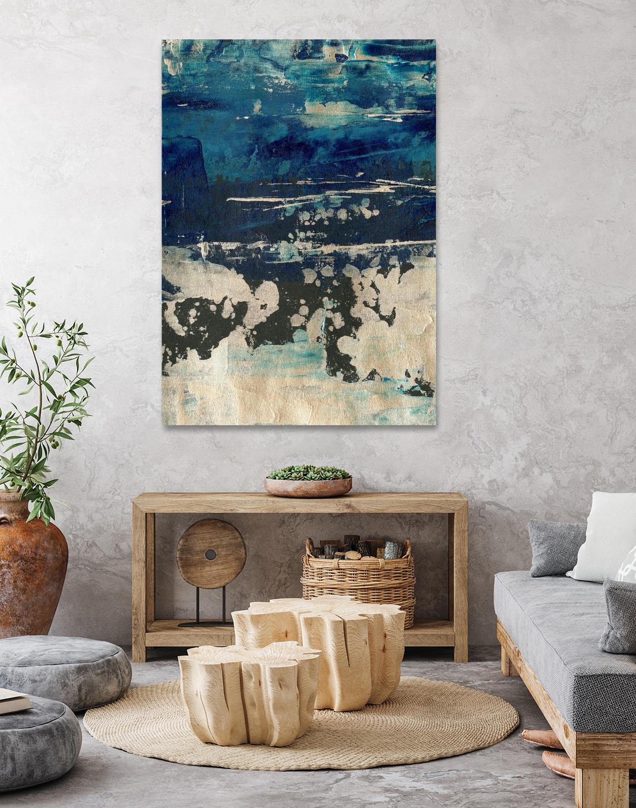 Silver Surf I by Ethan Harper on GIANT ART - gold abstract abstract 