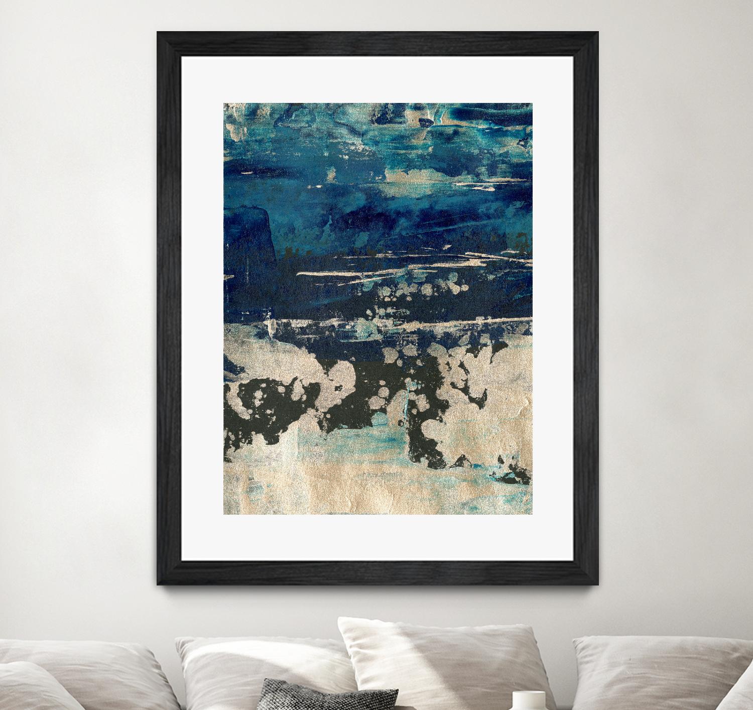 Silver Surf I by Ethan Harper on GIANT ART - gold abstract abstract 