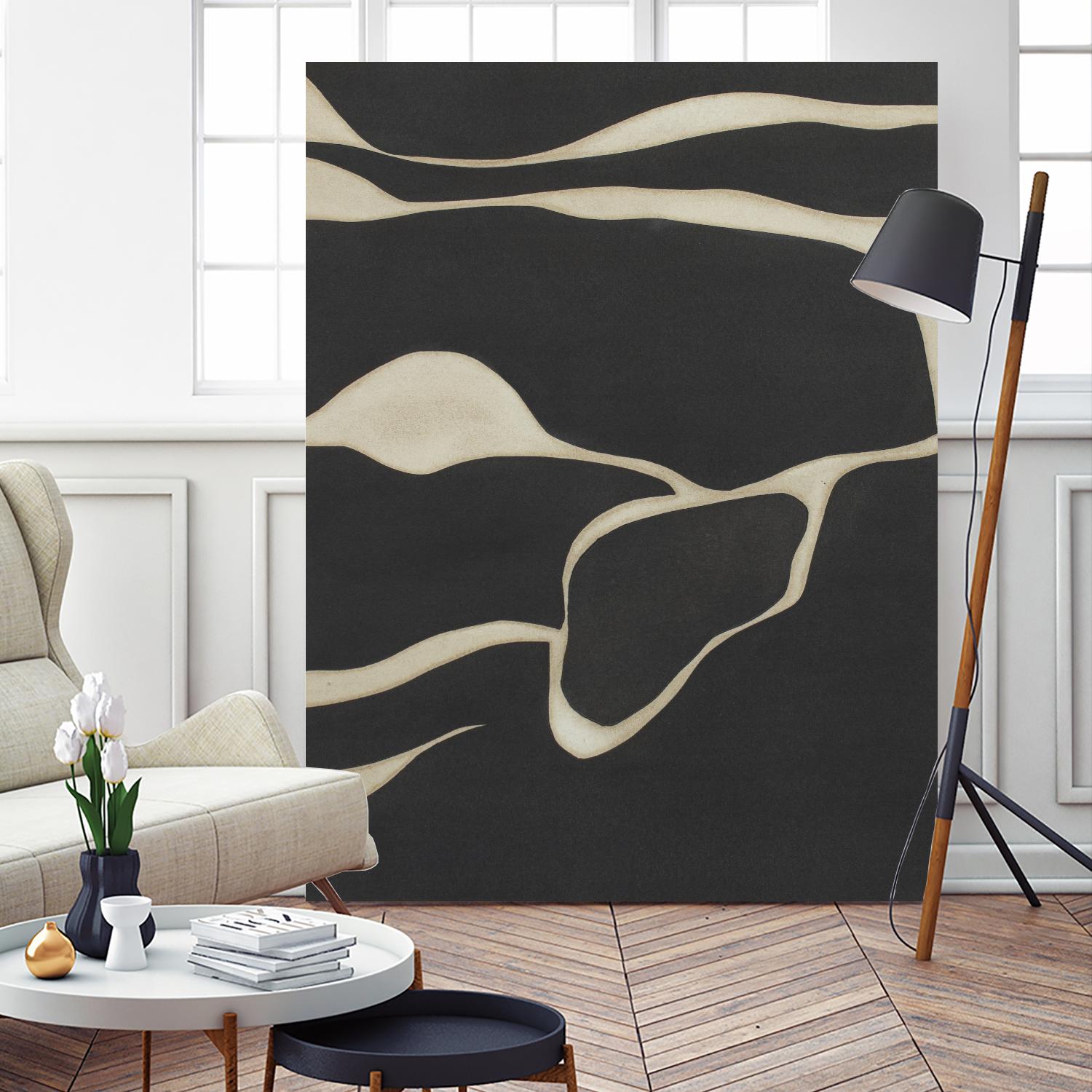 Tides in Sepia III by Rob Delamater on GIANT ART - black abstract abstract 