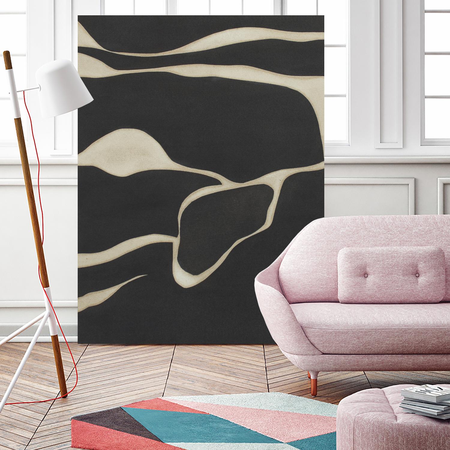 Tides in Sepia III by Rob Delamater on GIANT ART - black abstract abstract 