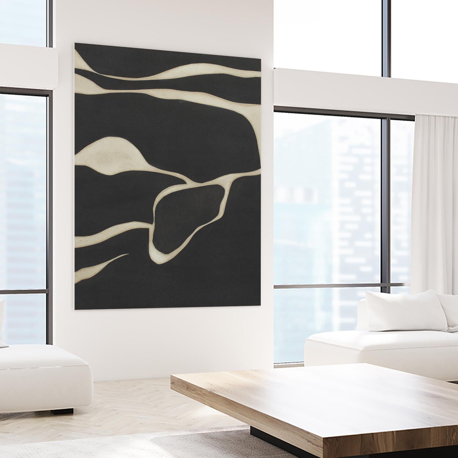 Tides in Sepia III by Rob Delamater on GIANT ART - black abstract abstract 