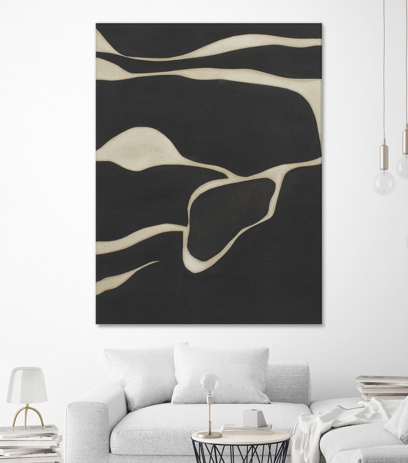 Tides in Sepia III by Rob Delamater on GIANT ART - black abstract abstract 