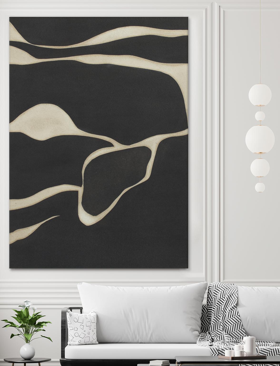 Tides in Sepia III by Rob Delamater on GIANT ART - black abstract abstract 