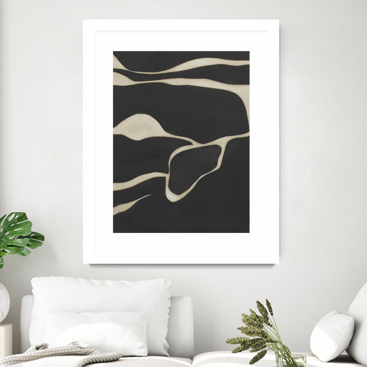 Tides in Sepia III by Rob Delamater on GIANT ART - black abstract abstract 