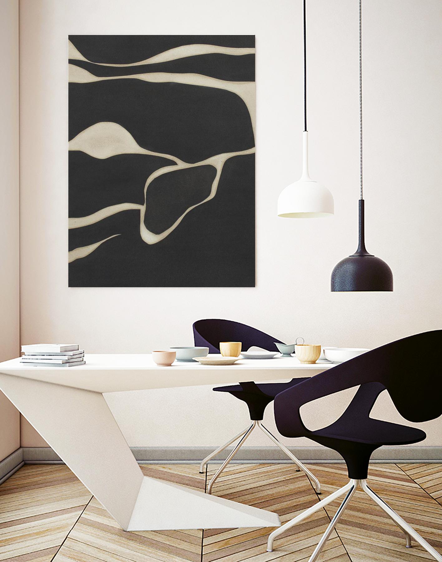 Tides in Sepia III by Rob Delamater on GIANT ART - black abstract abstract 