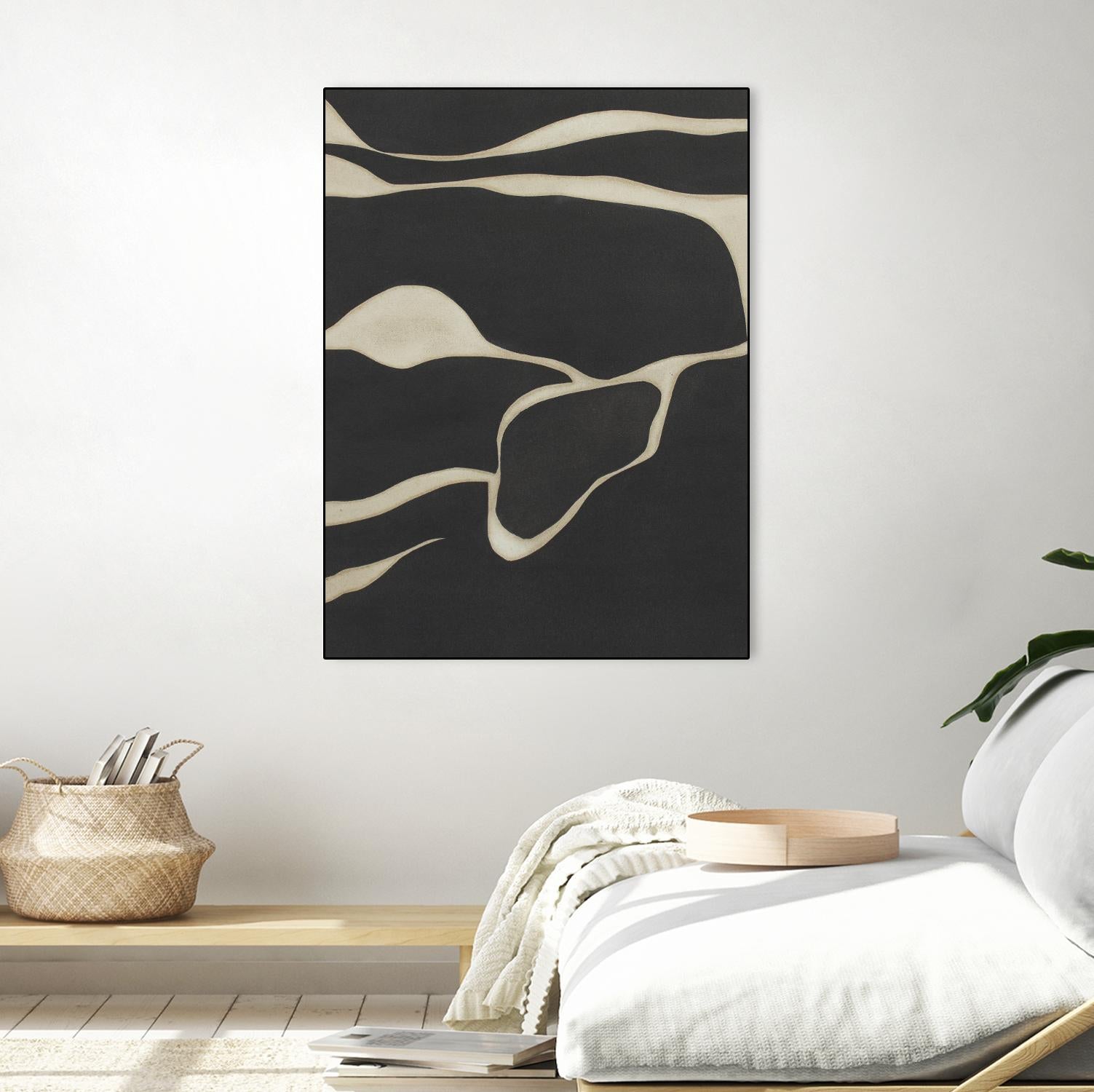 Tides in Sepia III by Rob Delamater on GIANT ART - black abstract abstract 