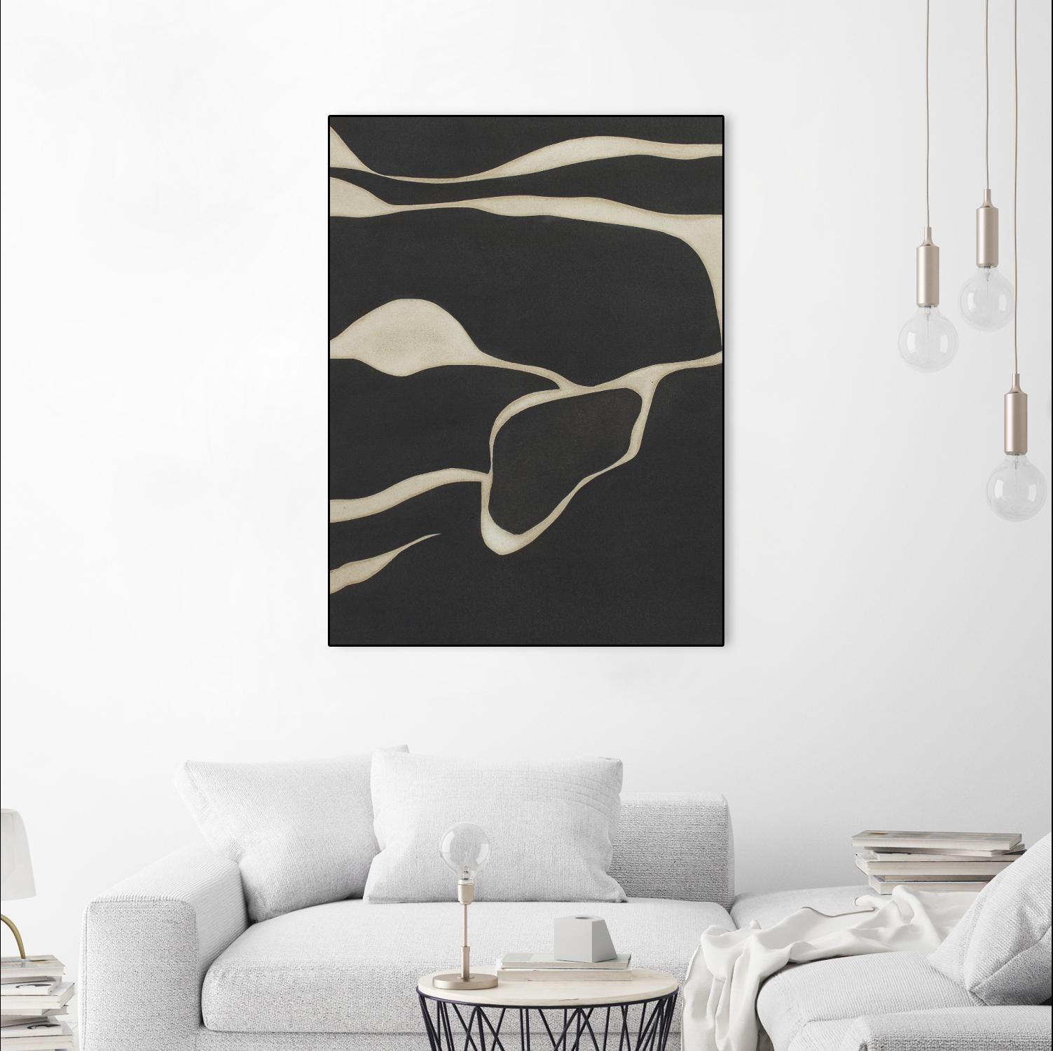 Tides in Sepia III by Rob Delamater on GIANT ART - black abstract abstract 