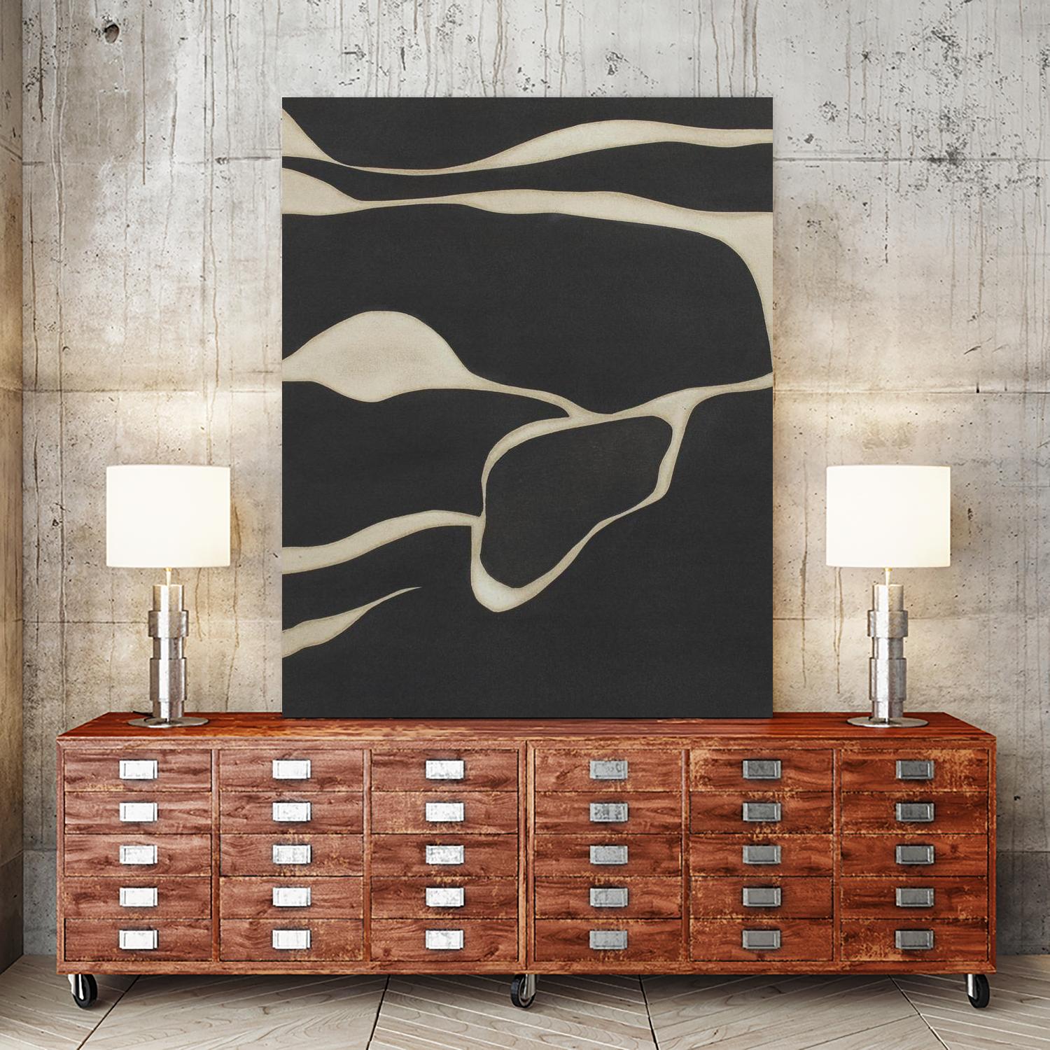 Tides in Sepia III by Rob Delamater on GIANT ART - black abstract abstract 