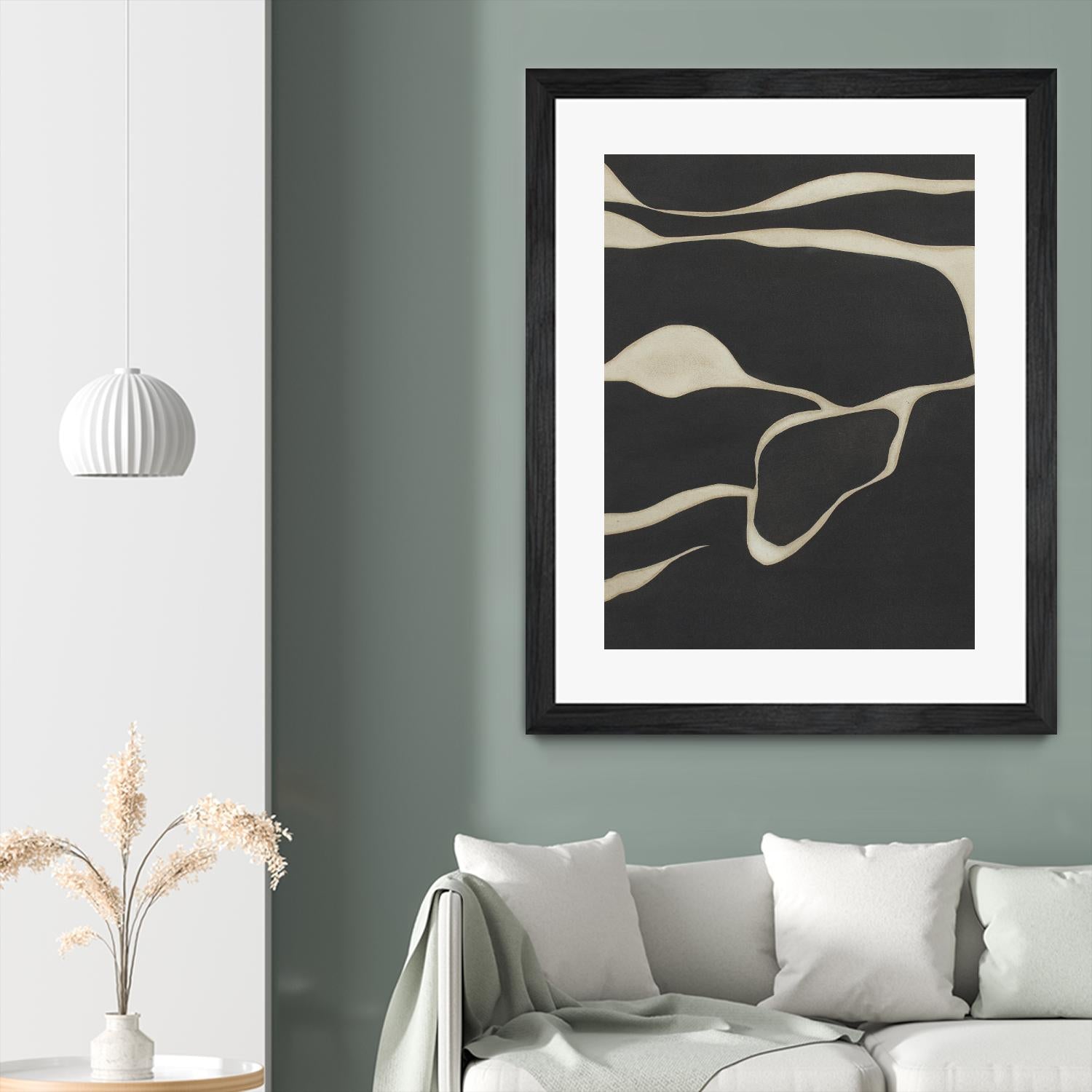 Tides in Sepia III by Rob Delamater on GIANT ART - black abstract abstract 