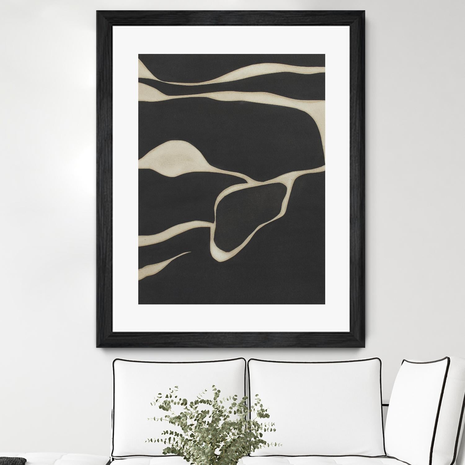 Tides in Sepia III by Rob Delamater on GIANT ART - black abstract abstract 