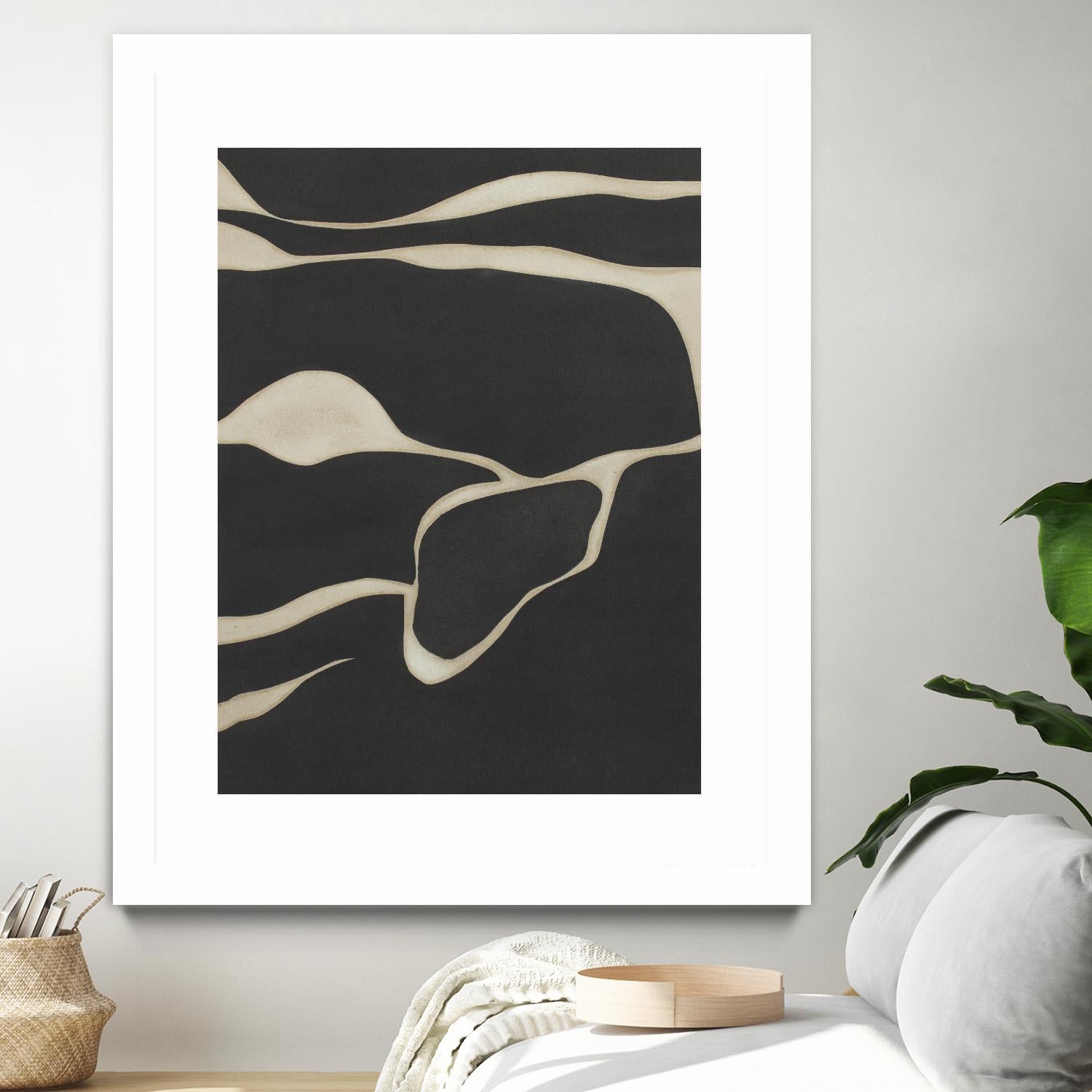 Tides in Sepia III by Rob Delamater on GIANT ART - black abstract abstract 