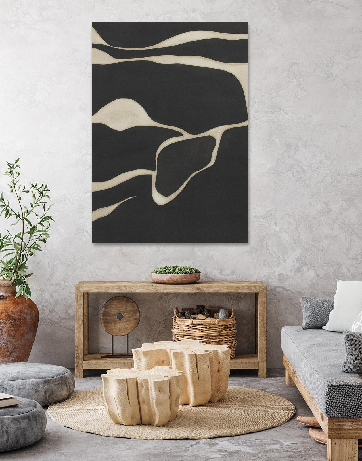 Tides in Sepia III by Rob Delamater on GIANT ART - black abstract abstract 