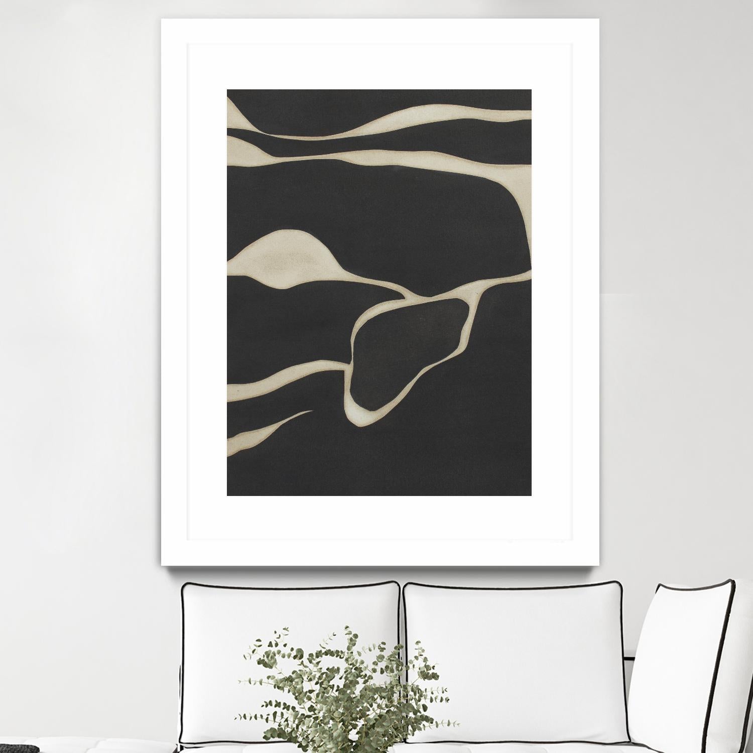 Tides in Sepia III by Rob Delamater on GIANT ART - black abstract abstract 